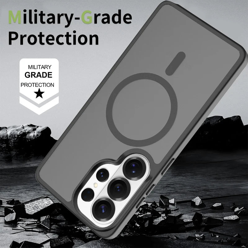 Samsung Galaxy S26 Series PC+TPU Magnetic Matte Protective Case