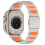 Metal and Silicone Hybrid Bracelet for Apple Watch