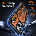 Heavy Duty Armor MagSafe Case with Metal Kickstand for iPhone 17 Series