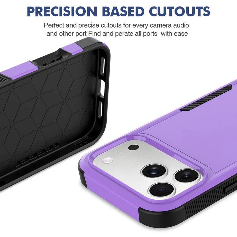 Textured Anti-Slip TPU Case with Camera Bezel Ring for iPhone 18 Series
