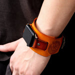 Genuine Leather Cuff Band with Metal Pin-Buckle for Apple Watch