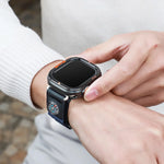 Hard Metal Bumper Case with Textured Mesh Grips for Apple Watch
