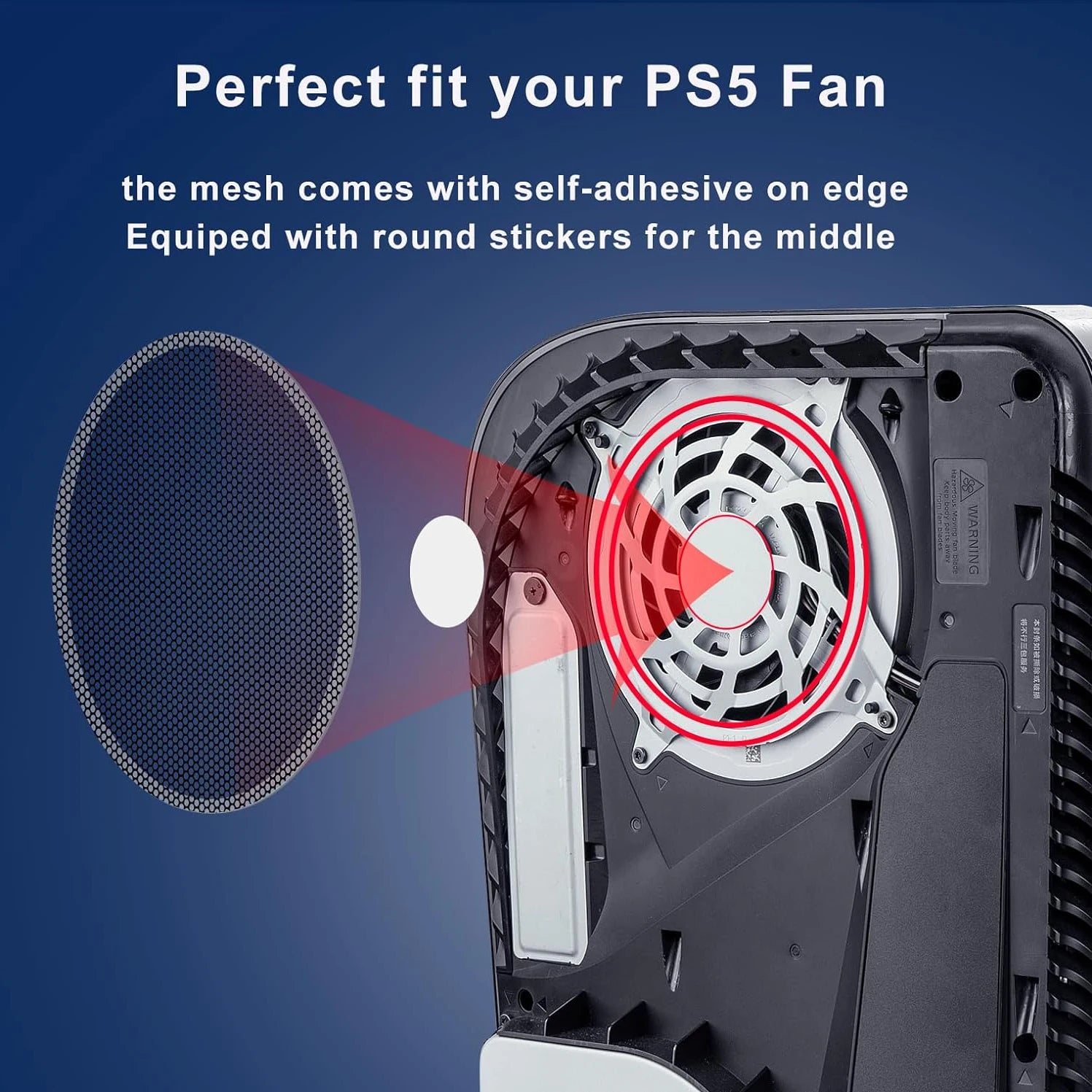 4-Piece Dust Filter for PlayStation 5 Console