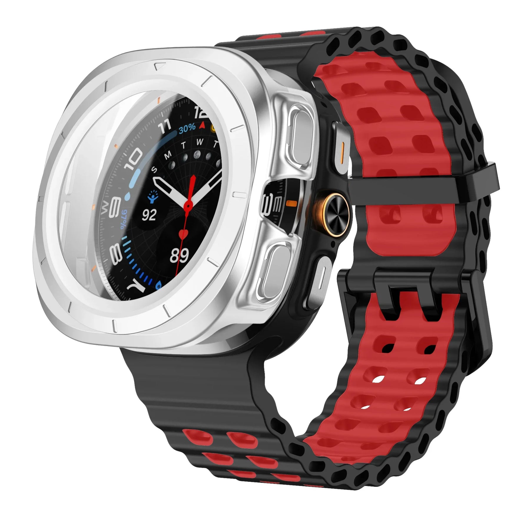 Silicone Strap & Protection Set for Samsung Galaxy Watch Ultra and Samsung Galaxy Watch Ultra (2025)