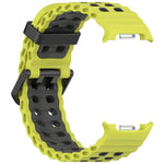 Perforated Silicone Watch Strap with Adjustable Fit for Samsung Galaxy Watch 9