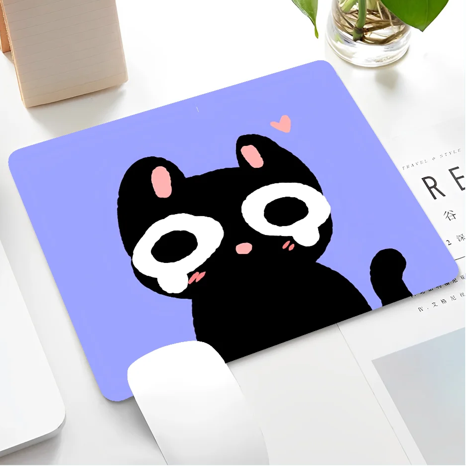 Black Cat Themed Mousepad