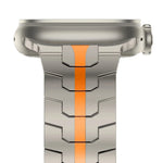 Stainless Steel Link Strap + TPU Case Combo for Apple Watch