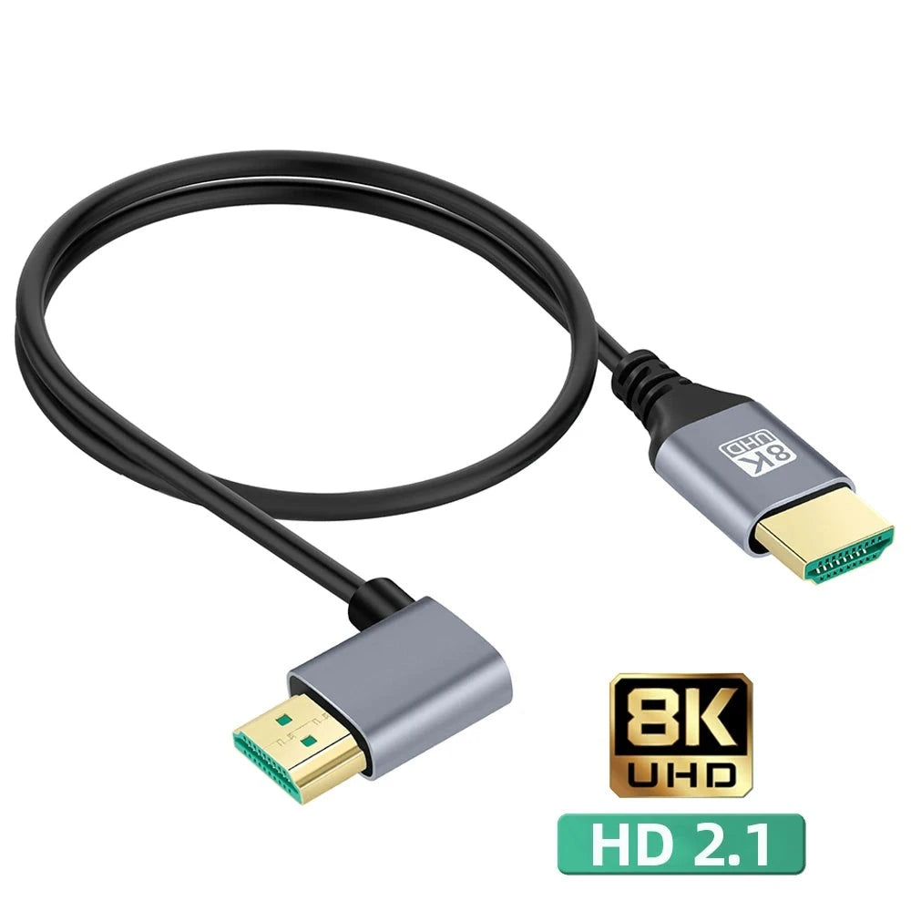 AIXXCO 90 Degree HDMI-Compatible Cable Cord