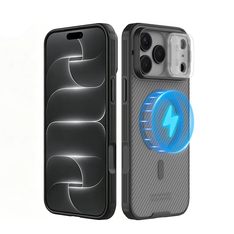 Sliding Camera Cover Case with Raised Edge Protection for iPhone 18 Series