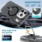 iPhone 17 Series Glamorous Glitter MagSafe Case with Lens Stand