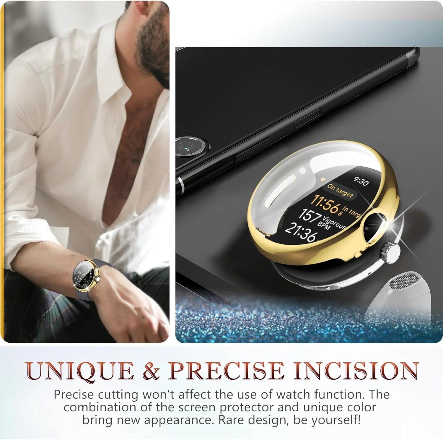 Google Pixel Watch 4 TPU Case with Screen Protector