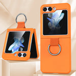 Samsung Galaxy Z Flip 6 Armor Case with Ring Holder and Matte Finish