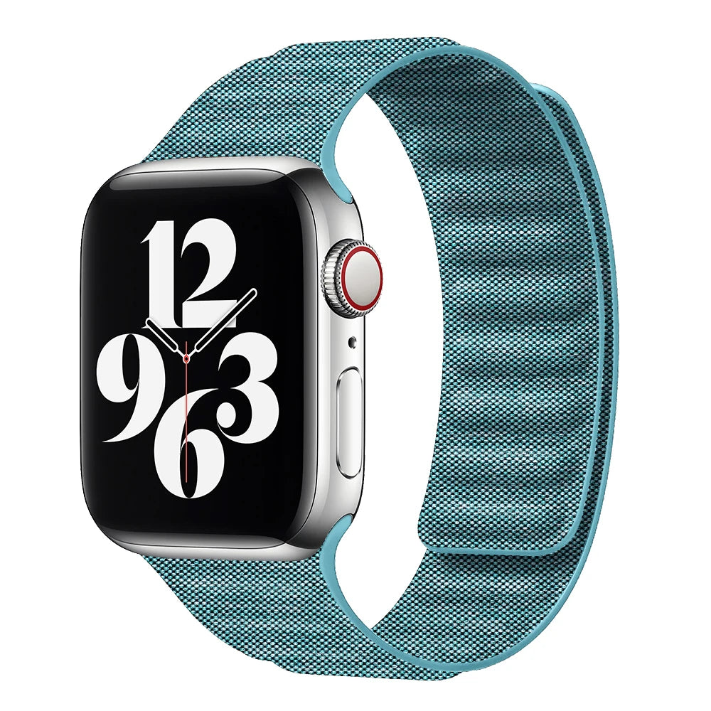 Denim Nylon Magnetic Loop Strap for Apple Watch