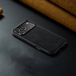 Elegant Shockproof Genuine Leather MagSafe Case for iPhone 17 Series