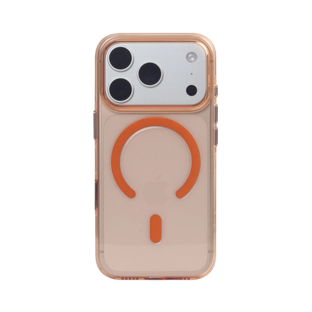 Transparent MagSafe Case with Raised Camera Ring Protection for iPhone 17 Series