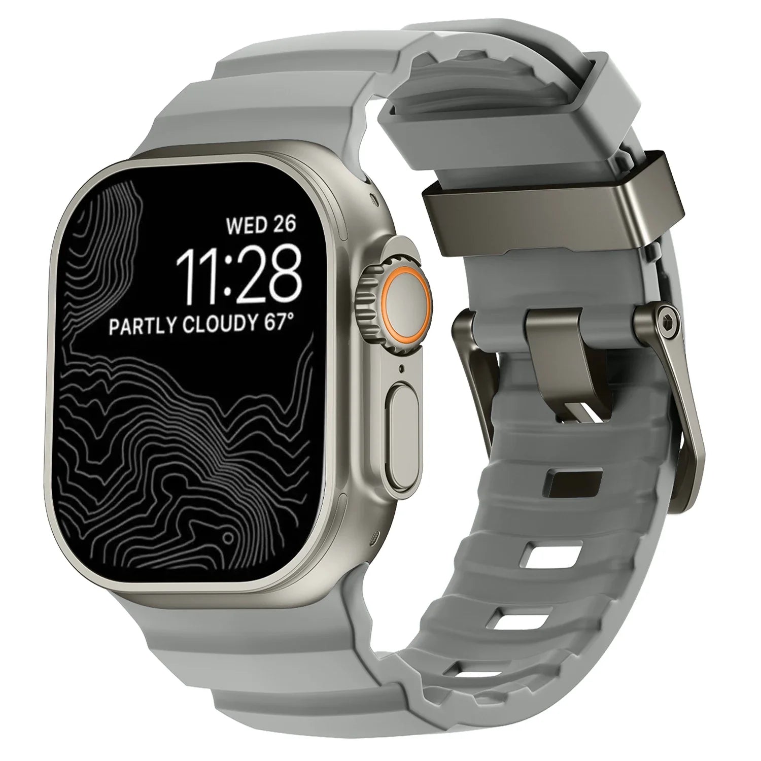 Durable Trail Silicone Replacement Strap for Apple Watch