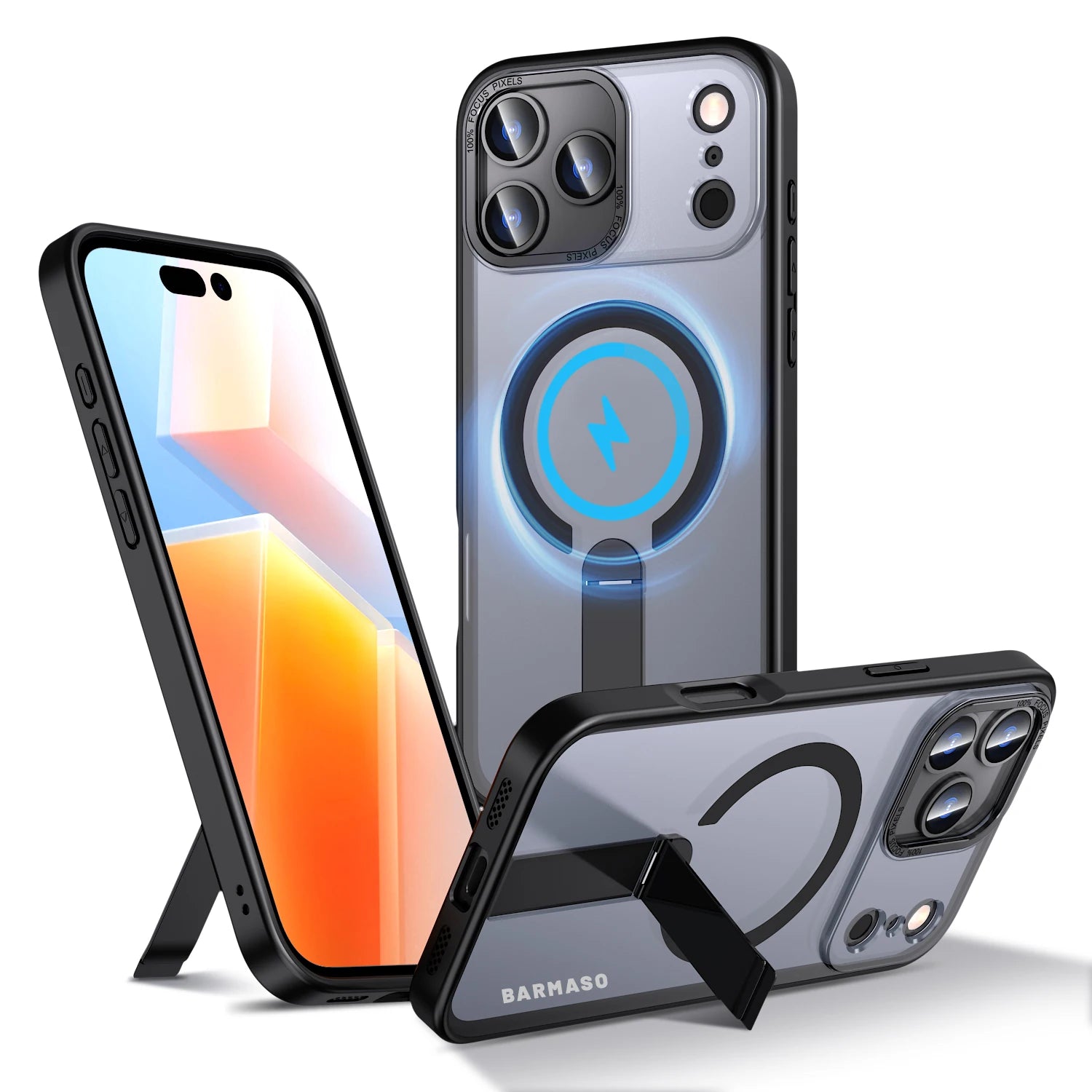 Shockproof MagSafe Case with Invisible Bracket Stand for iPhone 17 Series