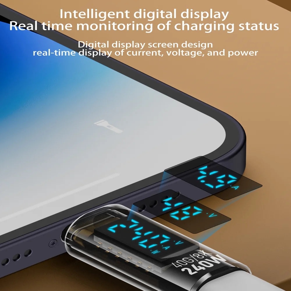 NNBILI USB4 Type-C Adapter with LED Display