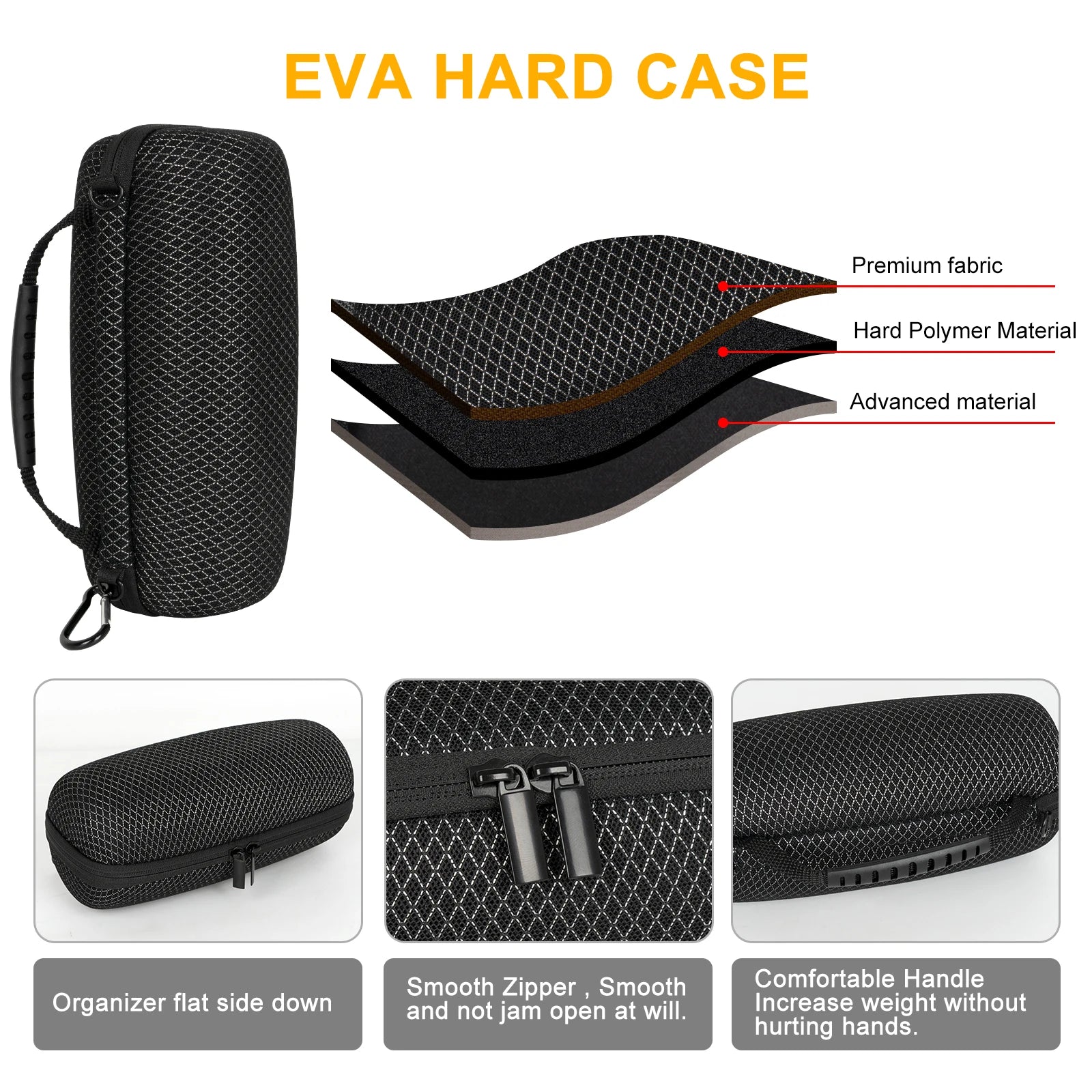 Hard Shell Portable Carry Storage Speaker Case