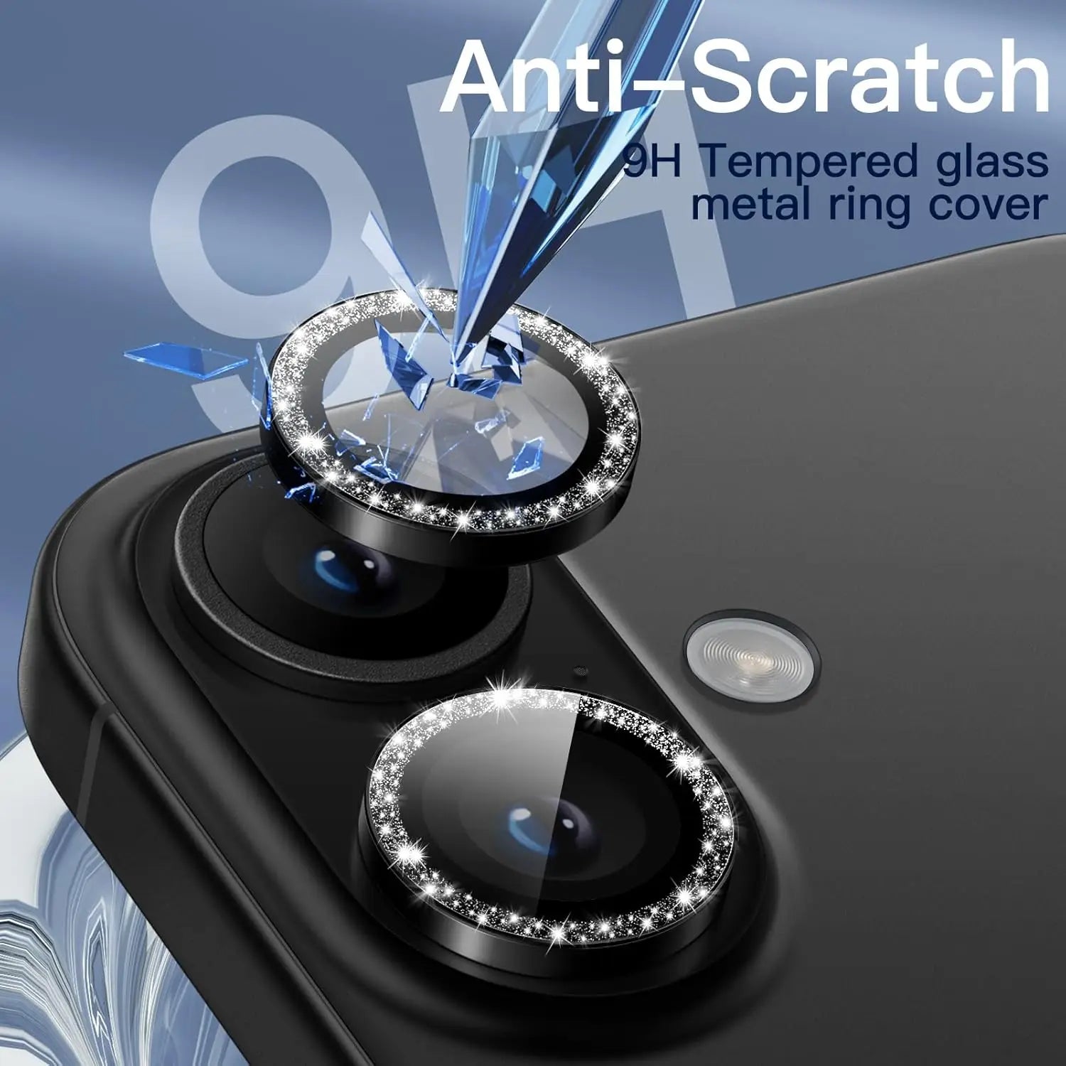 Bling Glitter Camera Lens Protector for iPhone 16 Series