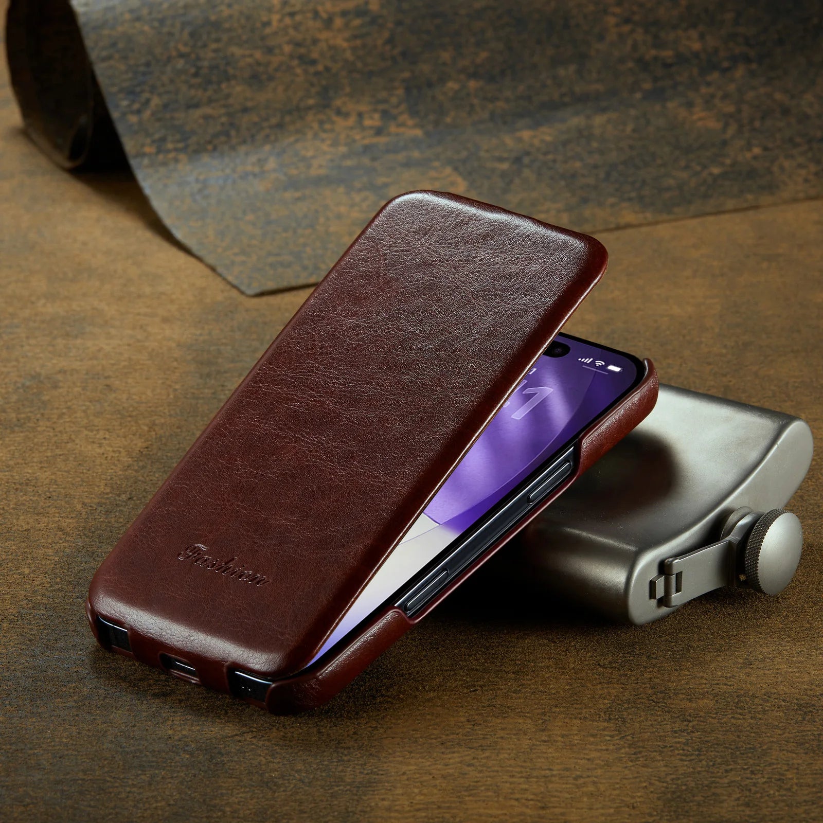 Retro Vertical Leather Flip Case for Samsung Galaxy S26 Series