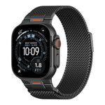 Elegant Mechanical Milanese Loop Strap with Apple Watch