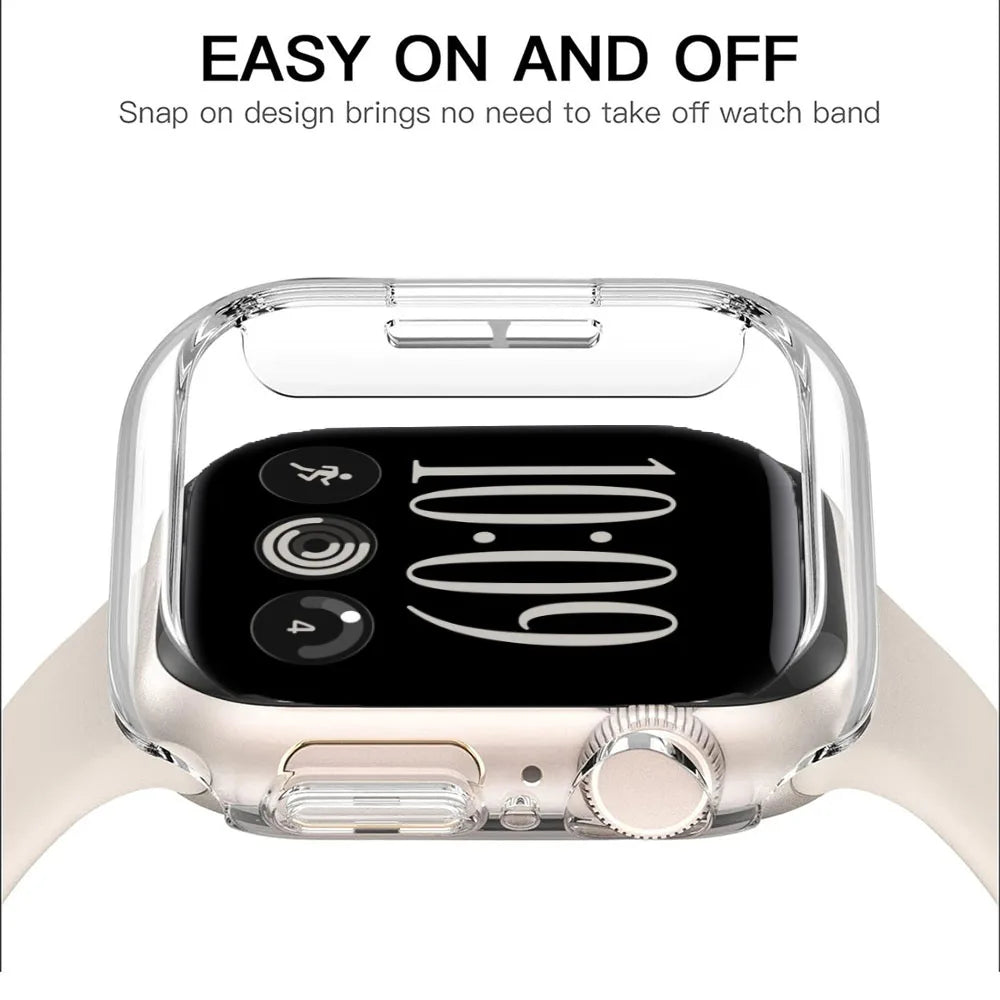 Snap-On Protective Case with Raised Bezel for Apple Watch