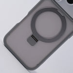 Frosted Matte Shockproof MagSafe Case with Metal Kickstand for iPhone 17 Series