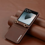 Samsung Galaxy Z Flip 6 Wallet Case with Strap and Card Holder