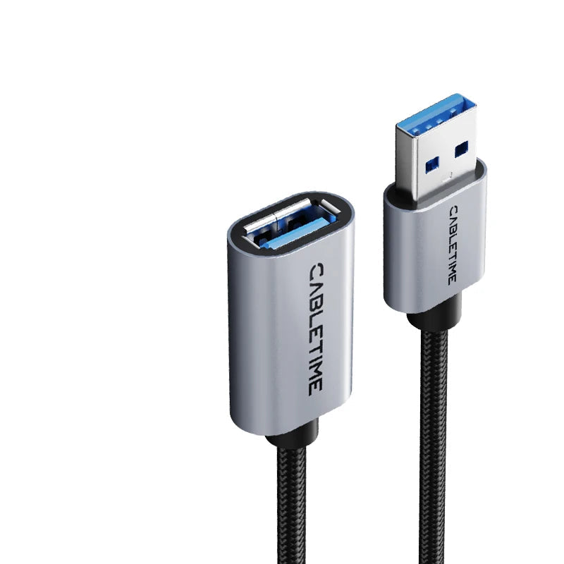 CABLETIME USB 3.0 Braided Extension Cable