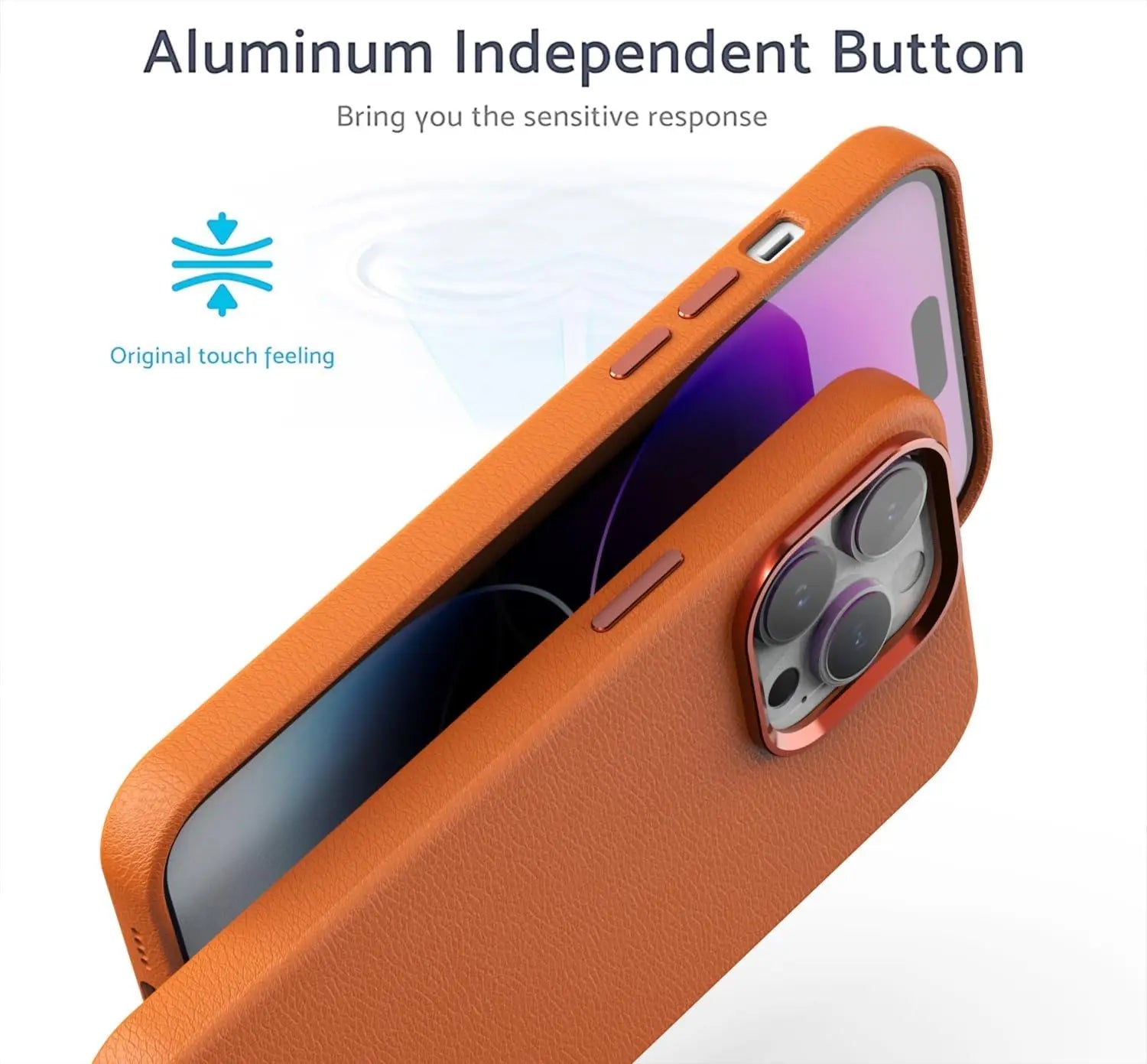 Luxury Leather MagSafe Phone Case for iPhone 15 Series