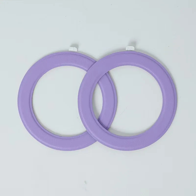 2PCS Universal PU Leather Adhesive Magnetic Plate