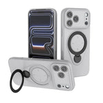 Soft TPU Shockproof MagSafe Case with 360° Rotating Metal Ring Stand for iPhone 17 Series