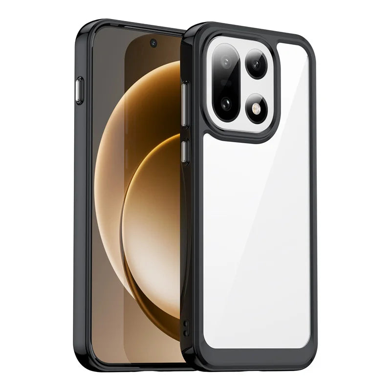 OnePlus 15 TPU Case with Transparent Colorful Clear Back