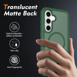 Translucent Magnetic Case with Reinforced Corner Protection for Samsung Galaxy S26 FE