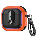 Shockproof Padded Case with Metal Carabiner Clip for AirPods 4