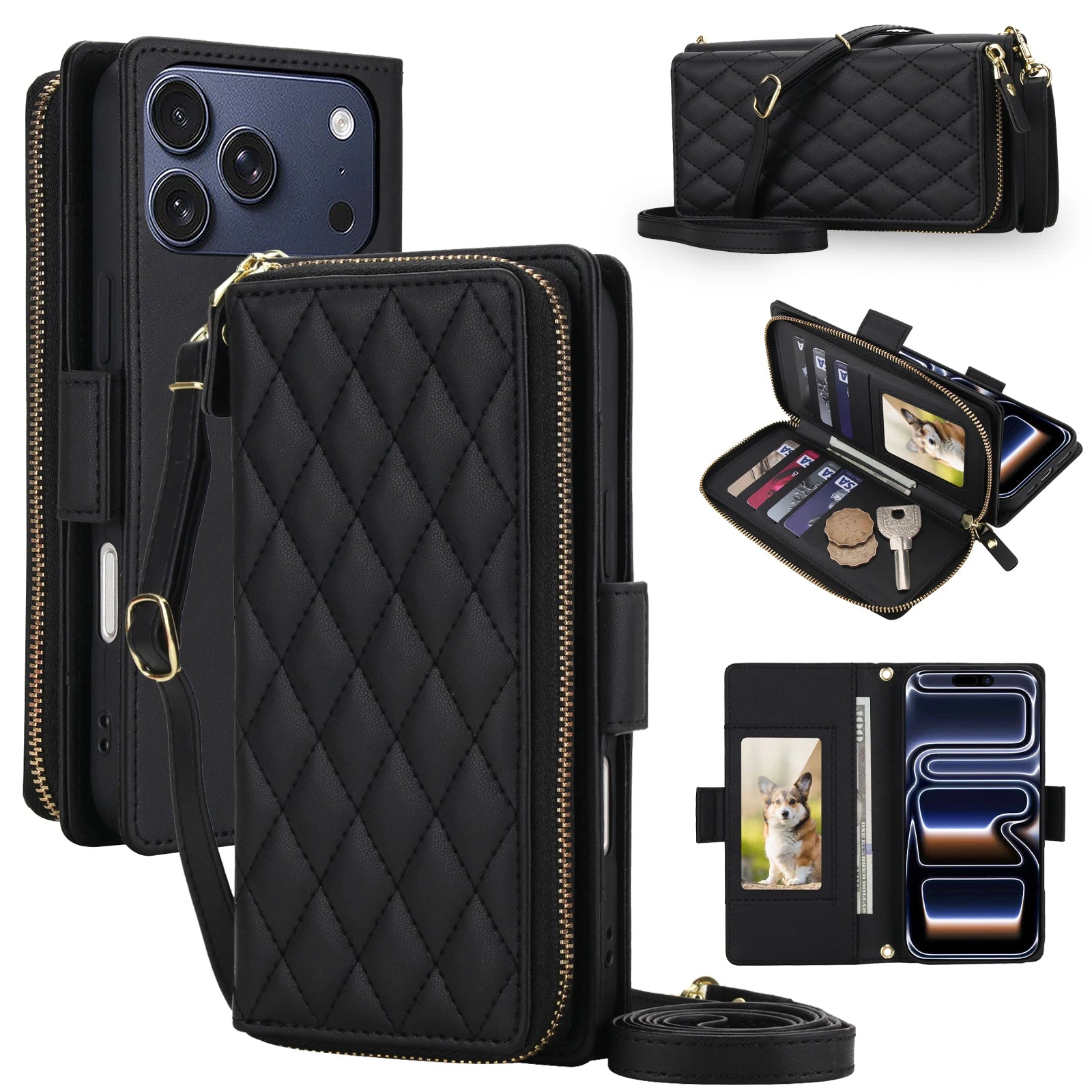 Crossbody RFID Wallet Case for iPhone 17 Series