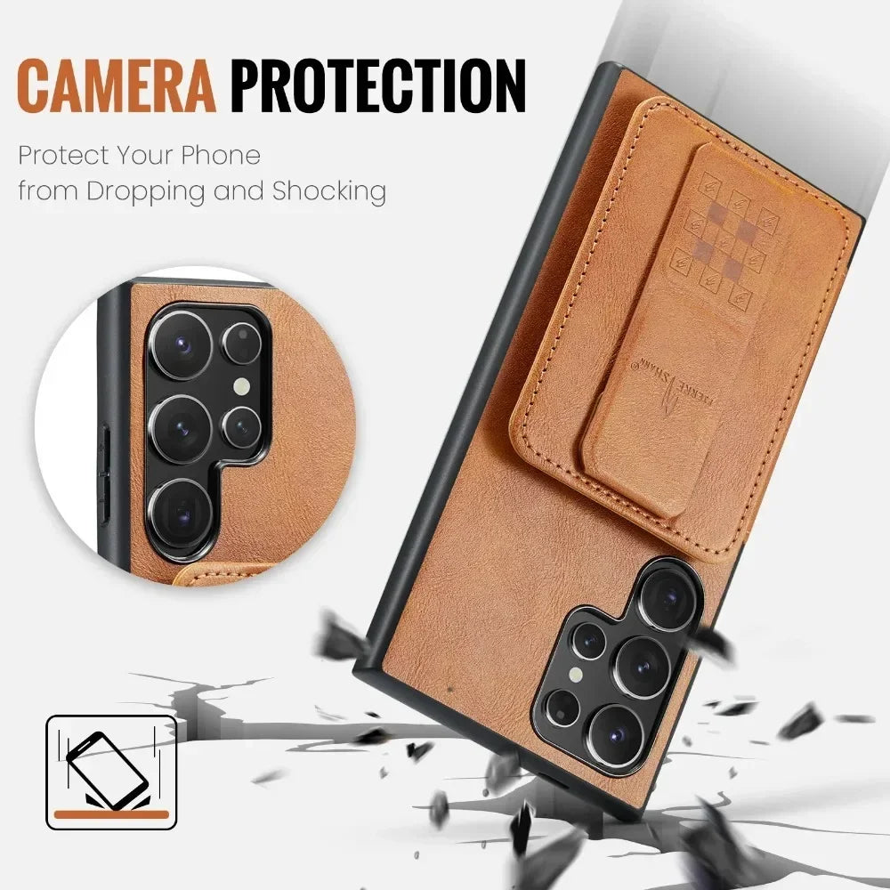 Multi-Card RFID Blocking Wallet Case for Samsung Galaxy S25 Series