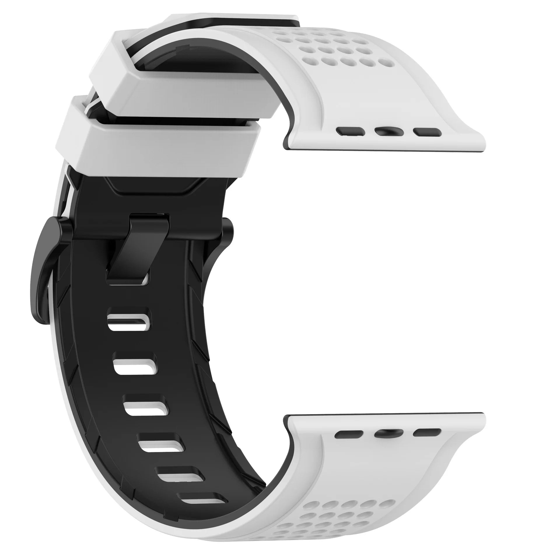 Durable Dual-Color Silicone Sport Band for Apple Watch