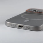 Sleek Frosted Barcode MagSafe Case for iPhone 16 Series
