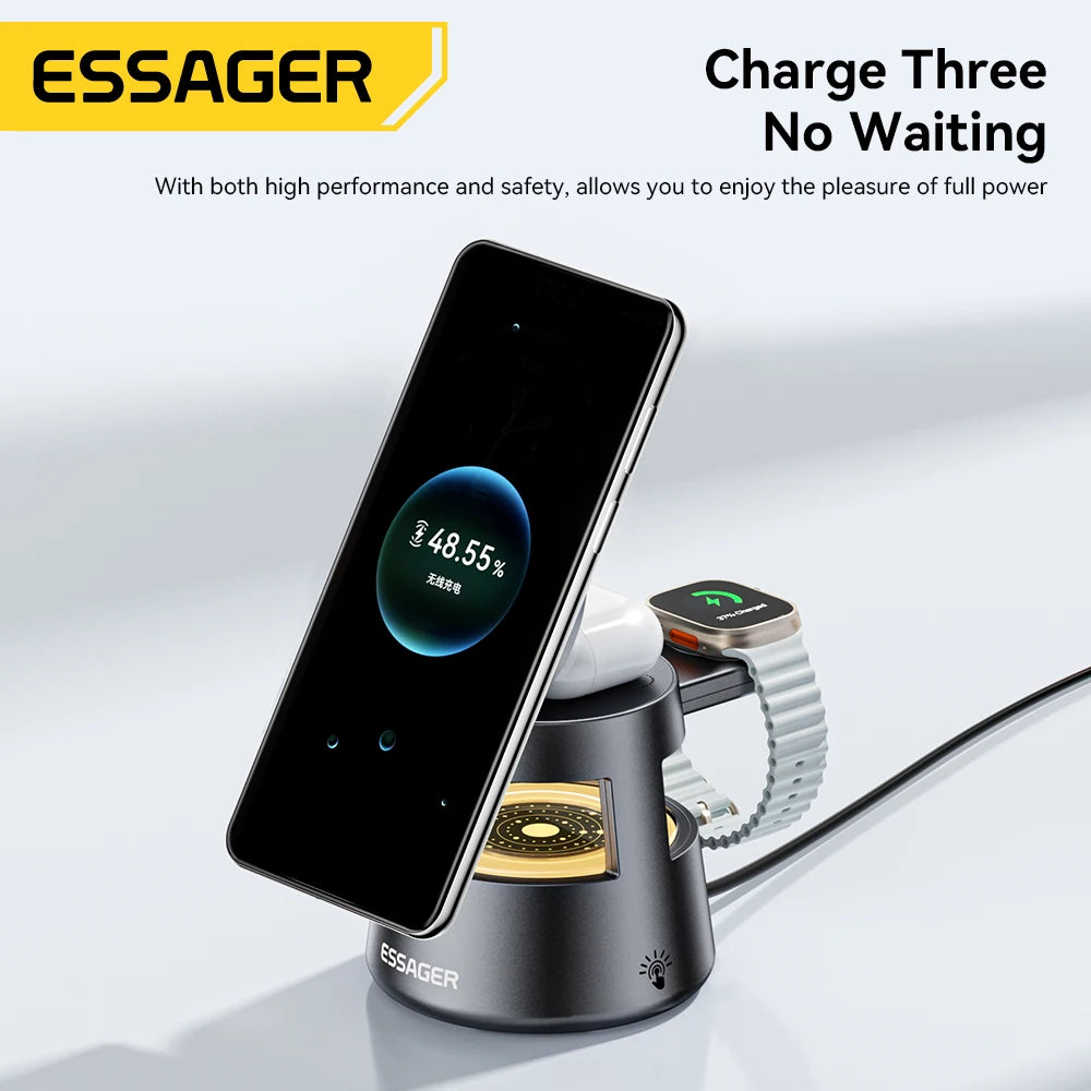 Essager Multi-Device 4-in-1 Wireless Charging Stand
