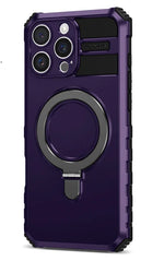 Heavy Duty MagSafe Case with Rotating Stand for iPhone 16 Series