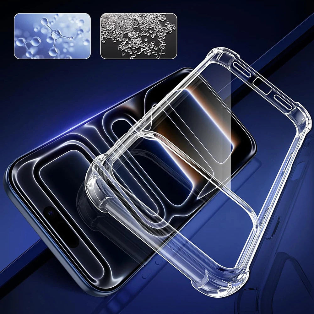 Clear Thin TPU Shockproof Case for iPhone 17 Series