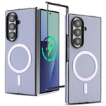 Carbon Fiber Magnetic Leather Case for Samsung Galaxy Z Fold 6