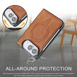 Leather Card Slot Case with MagSafe Compatibility for iPhone Duo