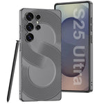 Unique S-Pattern Hard PC Phone Case with Camera Guard for Samsung Galaxy S25 Ultra