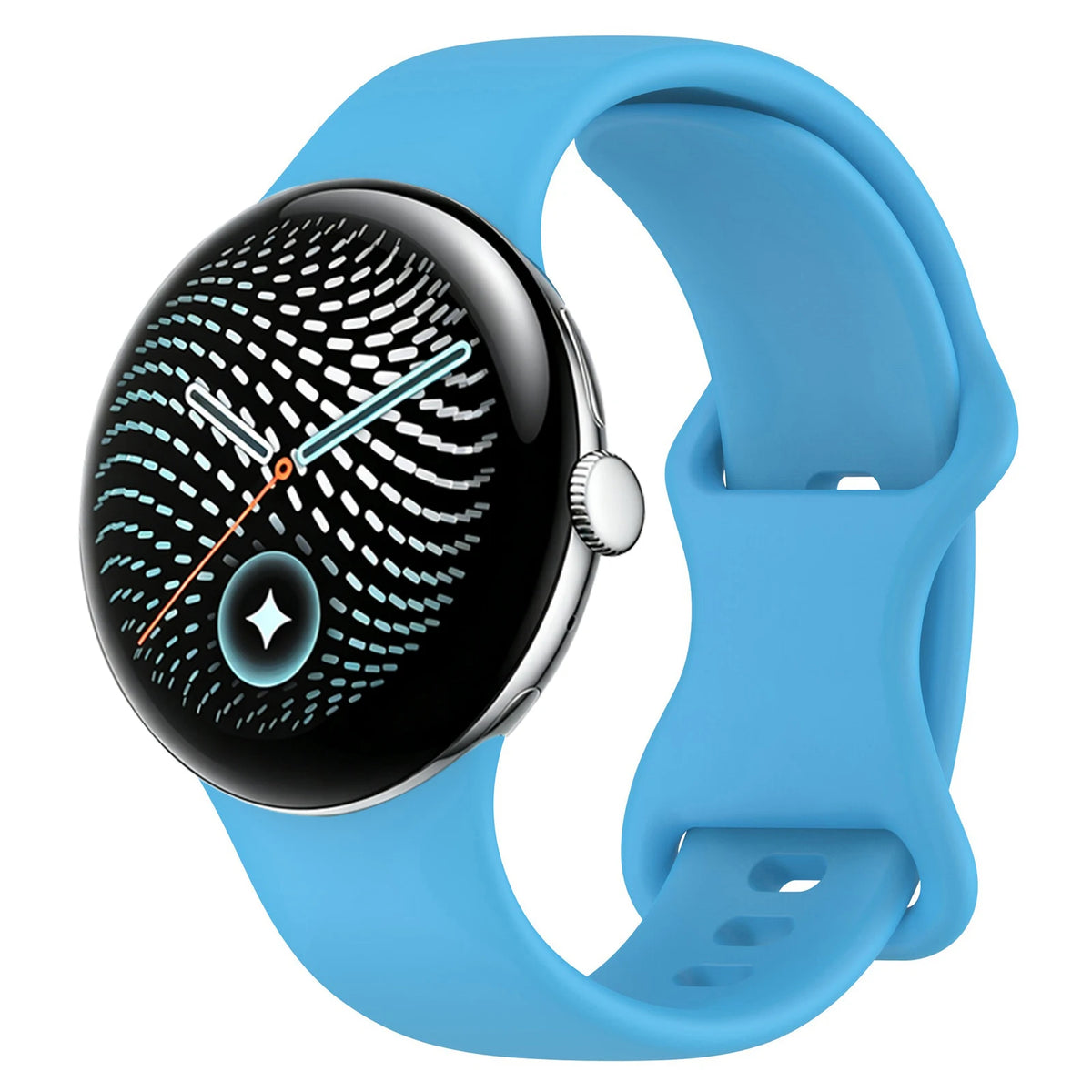 Silicone Quick-Release Watch Band with 8-Shape Anchor for Google Pixel Watch 5