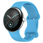 Silicone Quick-Release Watch Band with 8-Shape Anchor for Google Pixel Watch 3