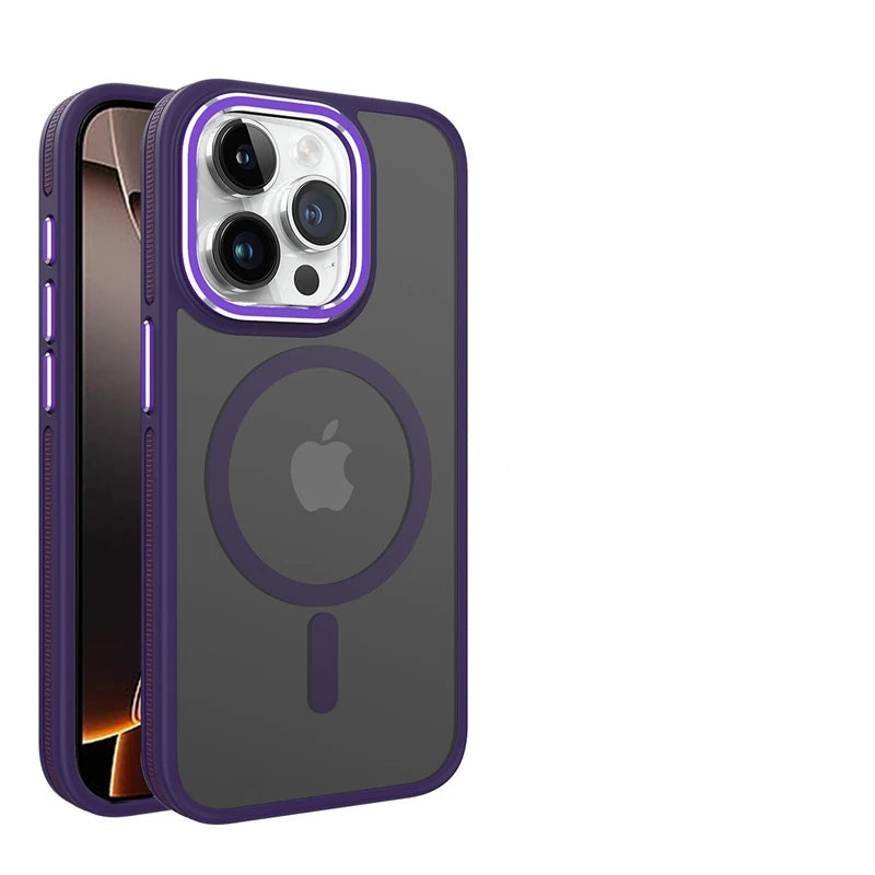 Shockproof Translucent MagSafe Case for iPhone 15 Series