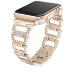Fashion Sparkling Stone Metal Replacement Band for Apple Watch